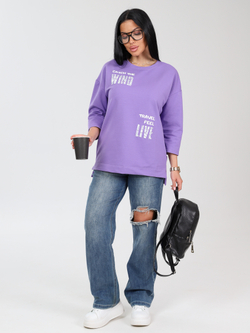 Джемпер "Свайп" лила