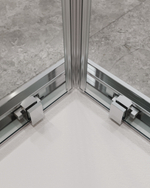 Душевой уголок Cezares MOLVENO-A-2-100-C-Cr-IV, 100х100х195, профиль хром, стекло прозрачное