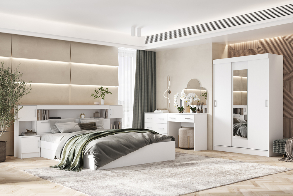 Комод с 3-мя ящиками Бася, Белый