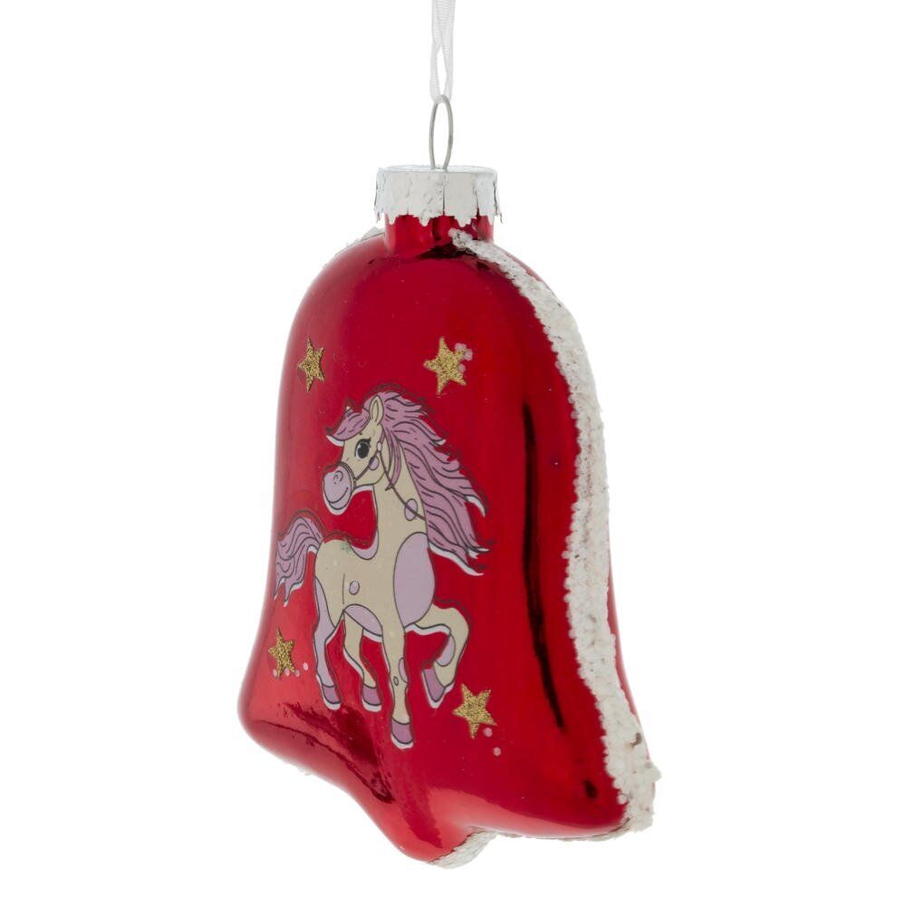 GAEM Украшение новогоднее "Колокольчик с лошадкой", L8 W2,5 H11 см