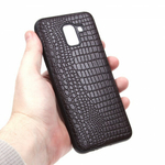 Панель из экокожи Рептилия для Samsung Galaxy J6 (2018), 010027 Коричневый