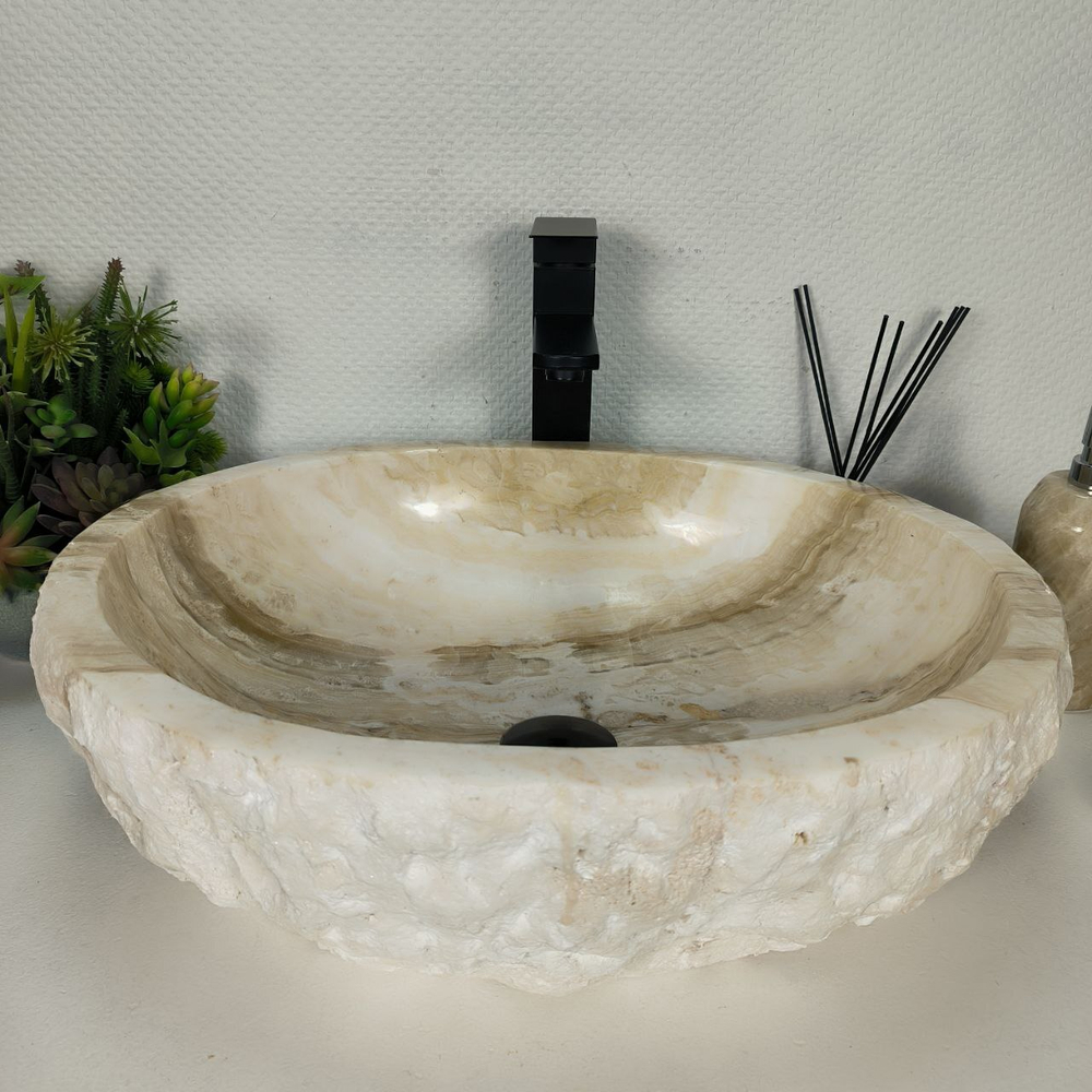 Раковина из оникса Erozy White EO-64309 52*43*15 0213
