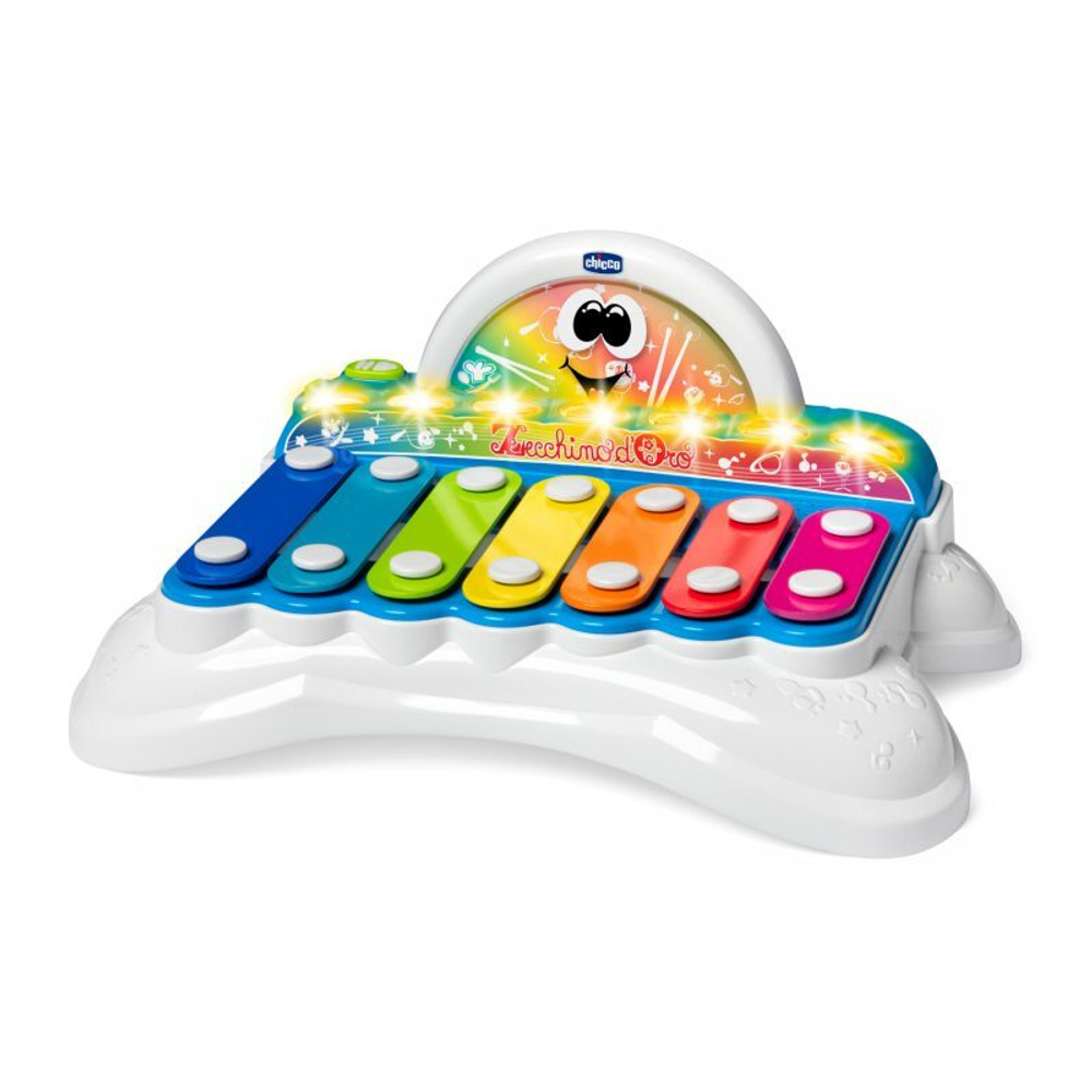 Chicco - Ксилофон Rainbow Cymbals 3 в 1 со светом и звуком 98191