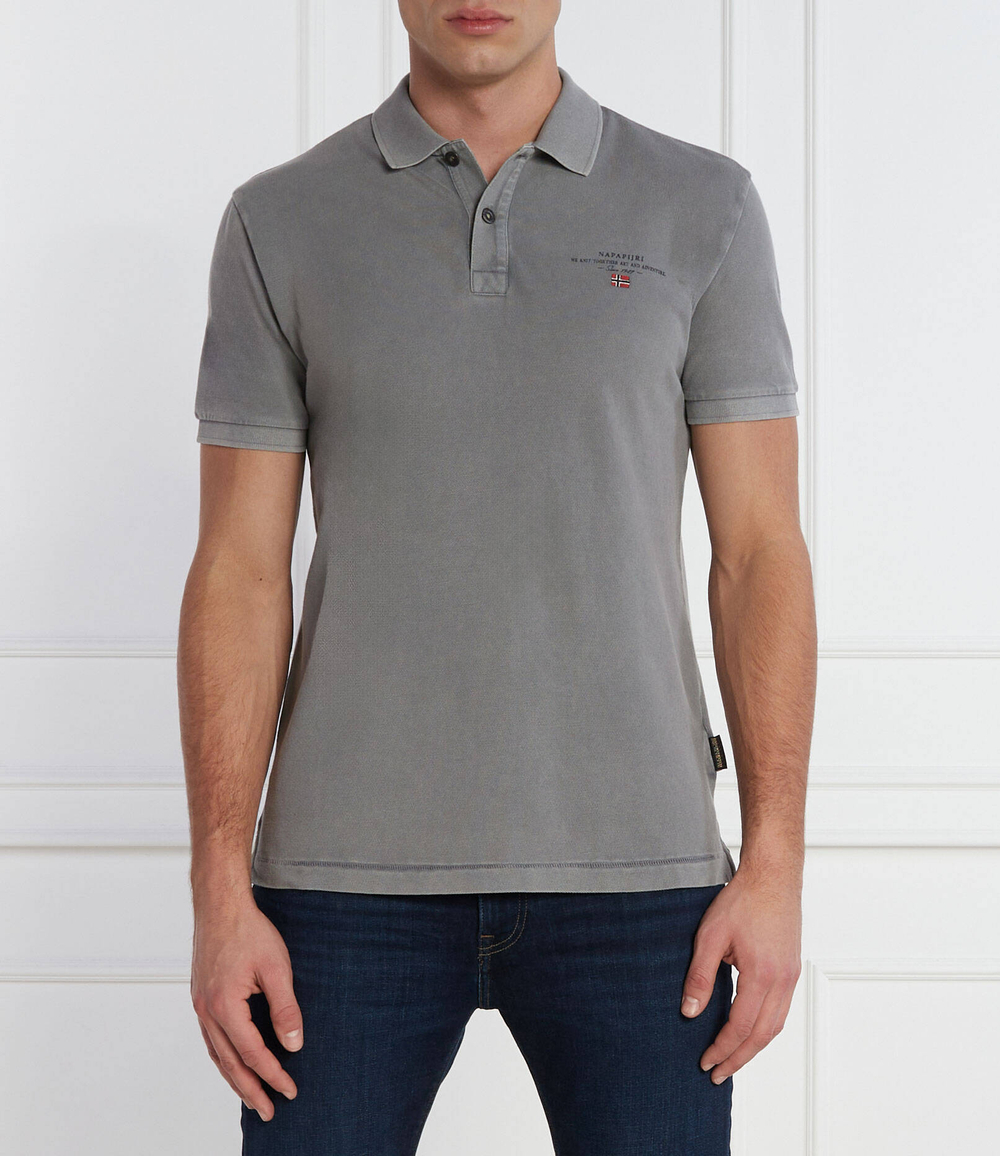 Поло ELBAS Napapijri - серый(NP0A4GDL)