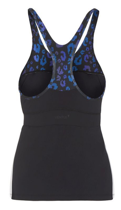 Женский топ теннисный EA7 Women Jersey Tank - черный