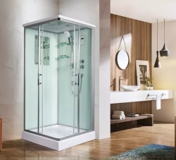 Душевая кабина WeltWasser (ВельтВассер) Laine 1004, с низким поддоном, с электрикой и ГМ, 100x100x217