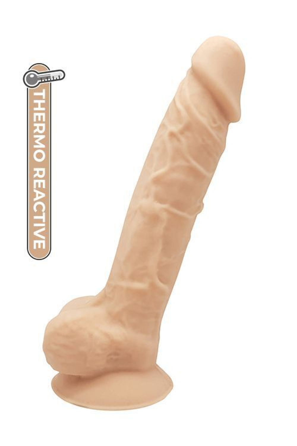 Телесный реалистичный фаллоимитатор DILDO 9INCH FLESH - 22,9 см. (Цвет: телесный)