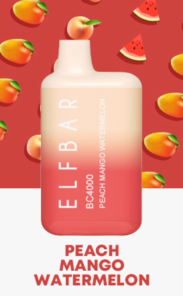 Elf Bar - Peach Mango Watermelon (4000)