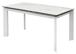 Стол М-City DISAUR Кремона (Cremona) 140 Белый мрамор Глянц (High Gloss Statuario), керамика, Белый