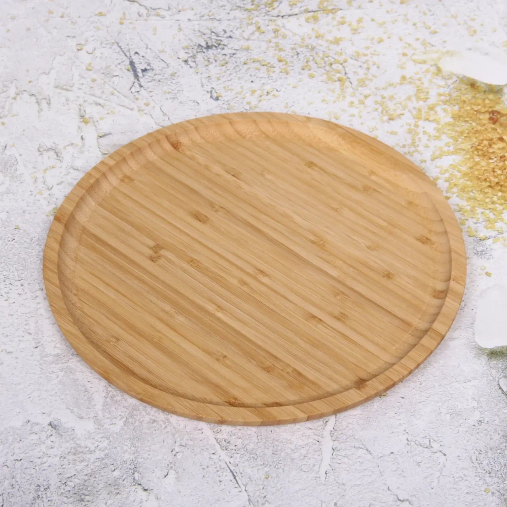 Доска бамбуковая для подачи и сервировки «SHEF» 30см