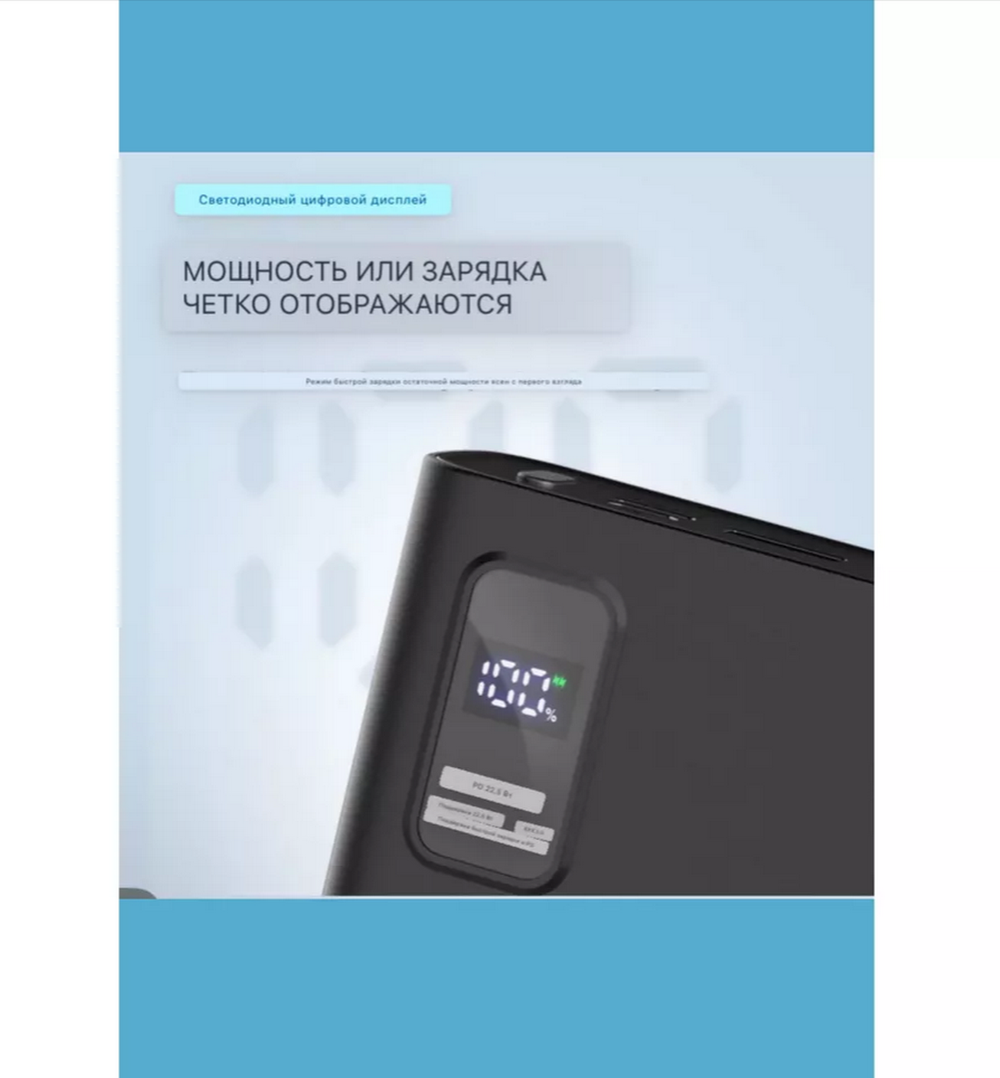 Повербанк (PowerBank) URPIN PD16 (20000mAh)