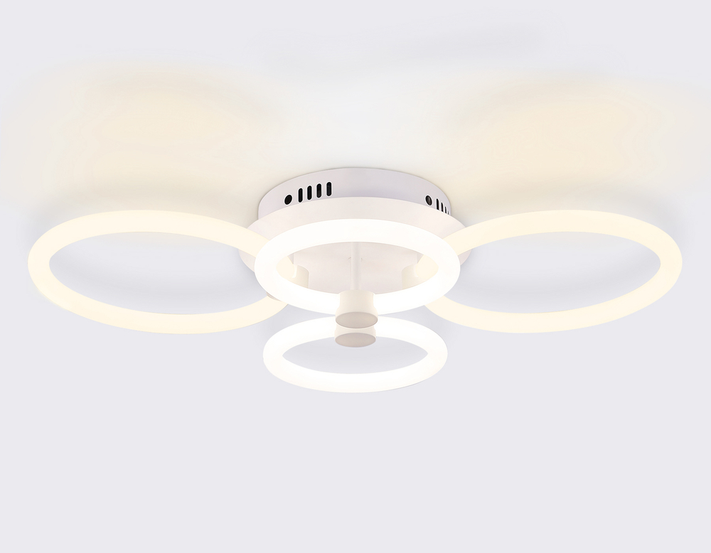 Потолочный светодиодный светильник с пультом FA3811/2+2 WH белый 3000K-6400K 82W 620*420*130 (ПДУ ИК)