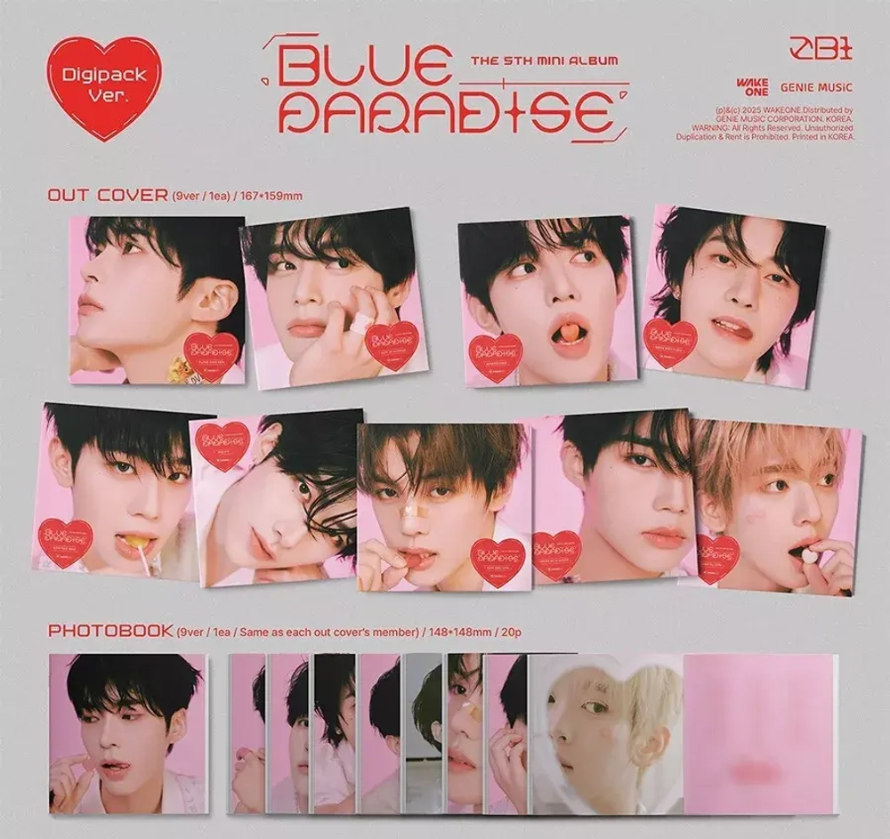 Альбом ZEROBASEONE ZB1 - BLUE PARADISE [Digipack ver.]