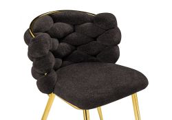 Стул на металлокаркасе Rendi gold / gray