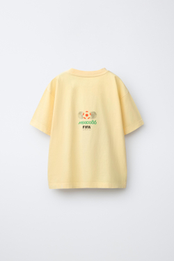 ZARA ФУТБОЛКА С ПРИНТОМ FIFA WORLD CUP ™ 1986, ЖЕЛТЫЙ