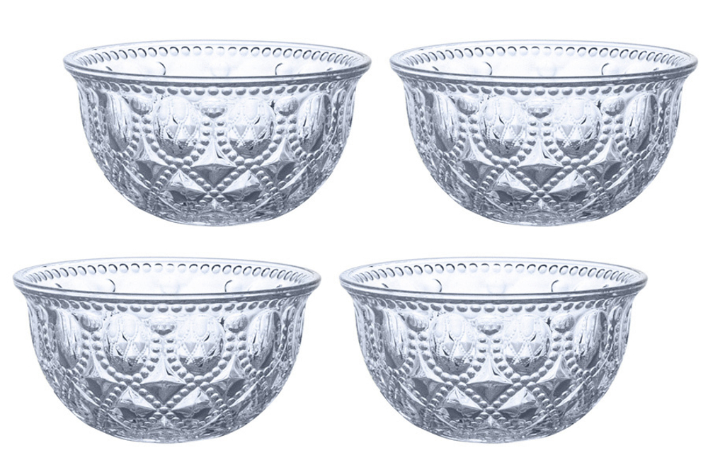 Набор салатников 4шт 400мл WD Lifestyle Dubai голубой