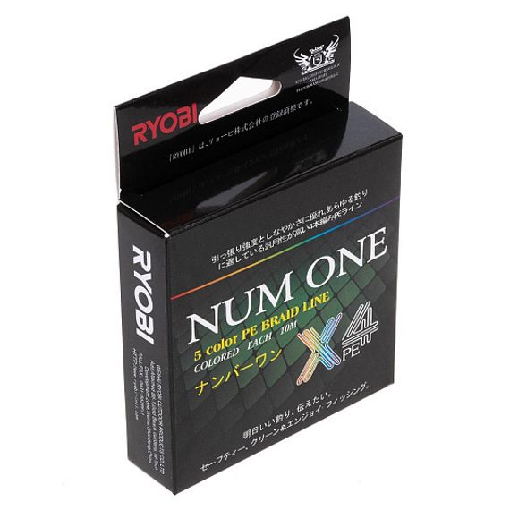 Шнур NUM ONE PE4X-100M 1.5#/0,205 mm Multi Colour Ryobi