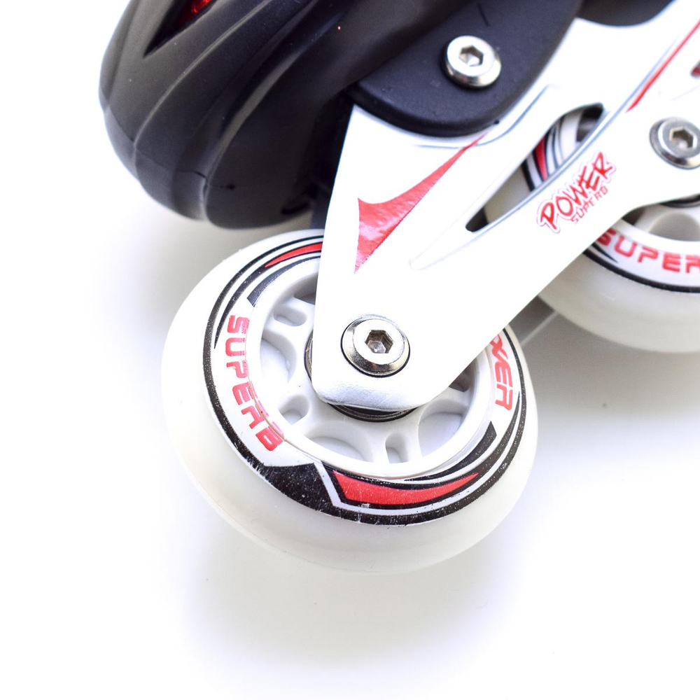 Роликовые коньки, PVC, светится 1 колесо, размер L (39-42), цвета в ассорт