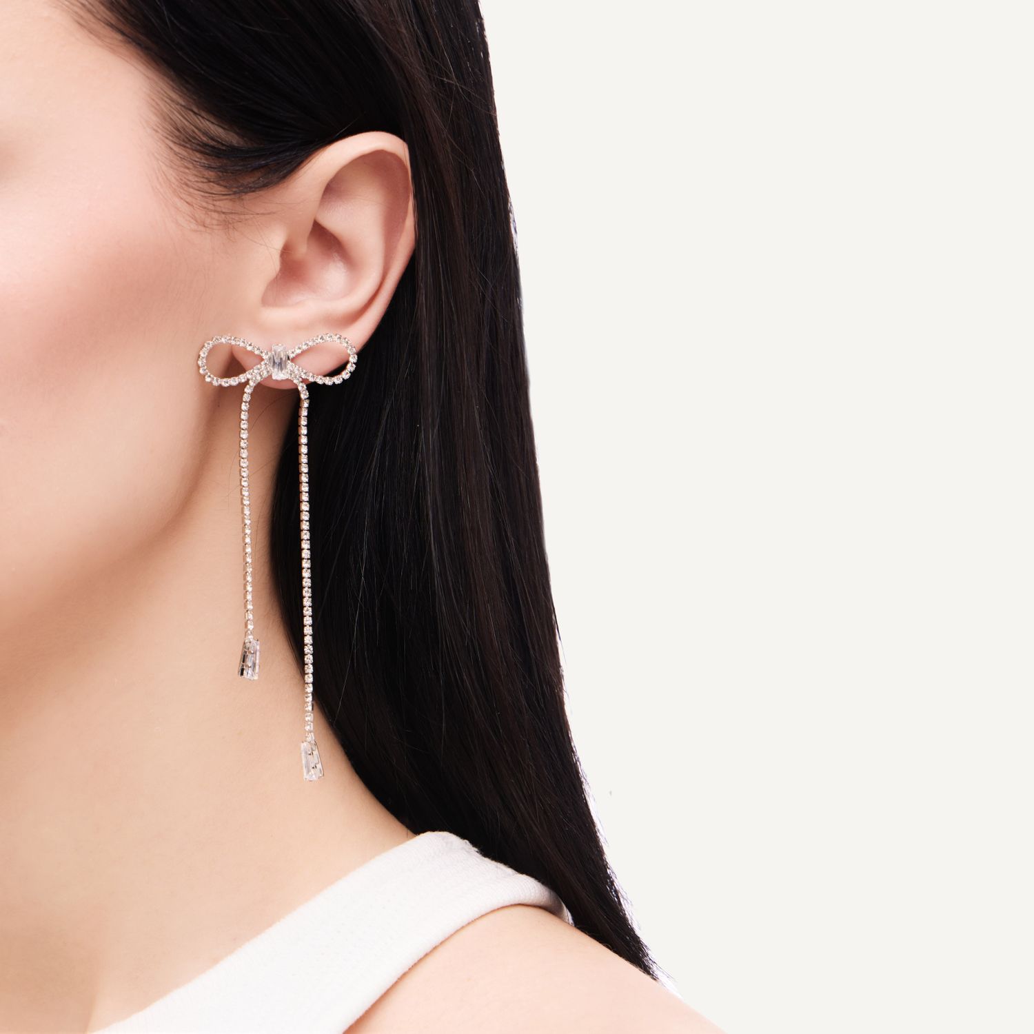 Серьги Diamond Nightfall Earrings - Silver