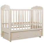 Кроватка детская Топотушки Мария 6 маятник, слоновая кость