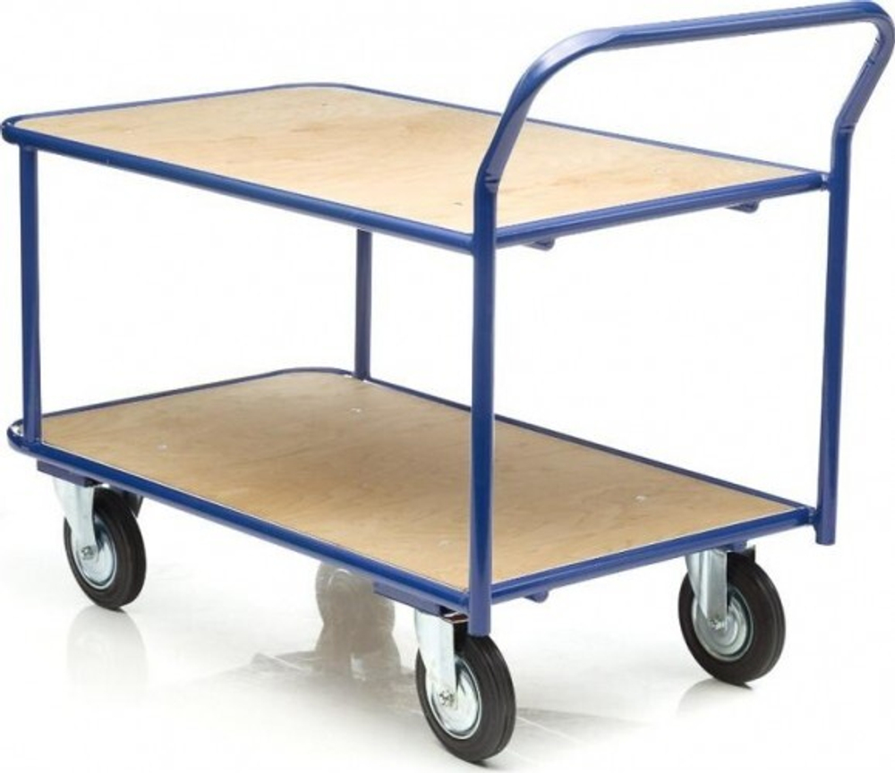 Тележка платформенная СТЕЛЛА-ТЕХНИК КП-2-160 2-х ярусная, 700х1200мм КП-2-160-К