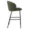 Полубарный стул Comfy, 67 см, зеленая рогожка