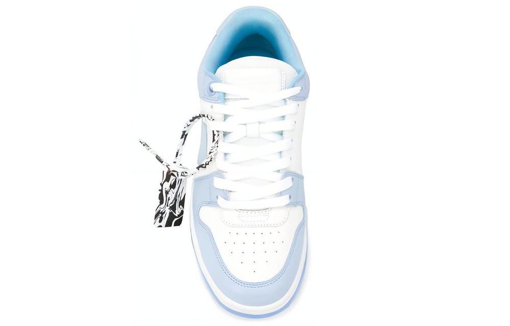 OFF-WHITE Out of Office all-match low-cut fashion sneakers men's white and blue