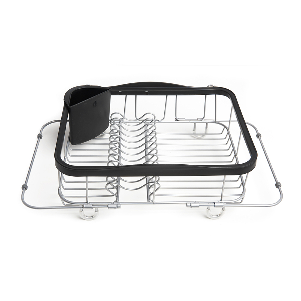 Сушилка для посуды sinkin, 28х14х47 см, черный, никель
