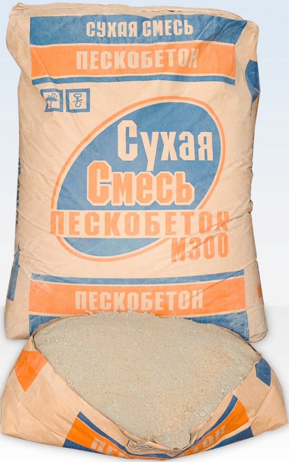 Сухая смесь М-300 пескобетон (40кг)