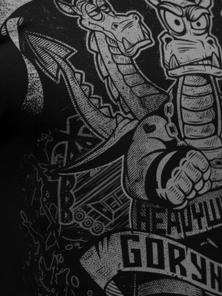 Футболка оверсайз LEGENDA Горыныч черная