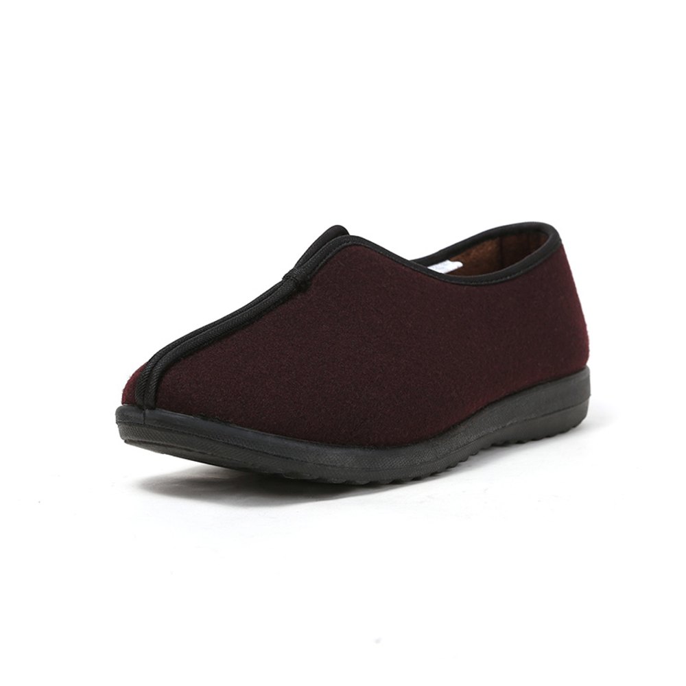 LAOMEIHUA Fabric Casual Shoes Women"s Burgundy