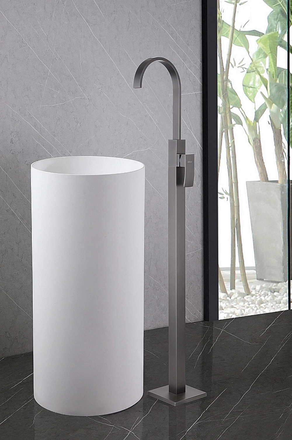 Смеситель для раковины ABBER Wasserfall AF8640NG никель