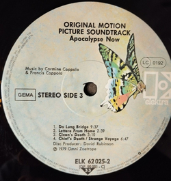 Винтажная виниловая пластинка LP Апокалипсис Сегодня Apocalypse Now Motion Picture Soundtrack (Germany 1979)