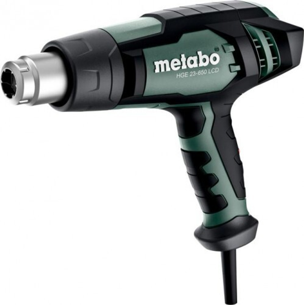 Фен строительный сетевой METABO HGE 23-650 LCD, кейс 603065500