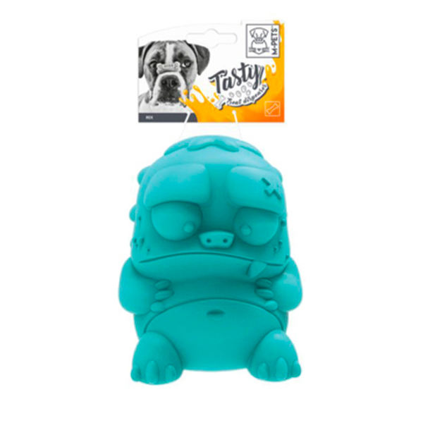 Игрушка "Зомбик" с дозатором угощений (голубой) для собак M-PETS