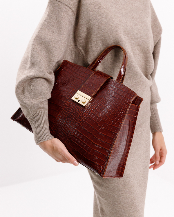 Сумка 668 14 коньячный