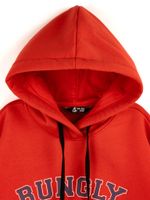 Худи оверсайз с печатью "ТОМАТ" утепленное