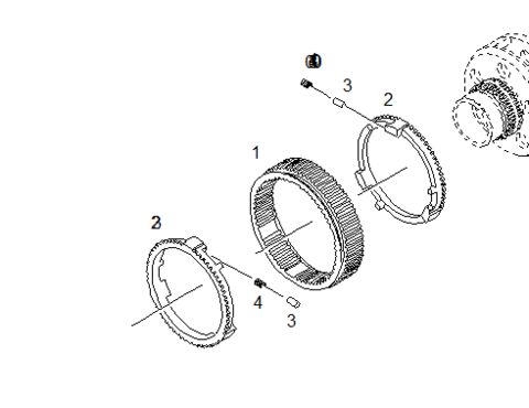 Муфта синхронизатора КПП на МАН ТГА 81324020201 б.у.