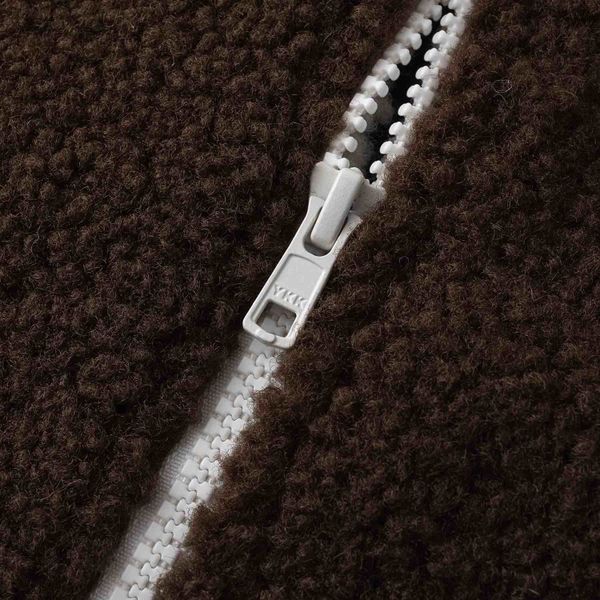 Куртка Furry Big Logo HTF белая/коричневая - фото 7