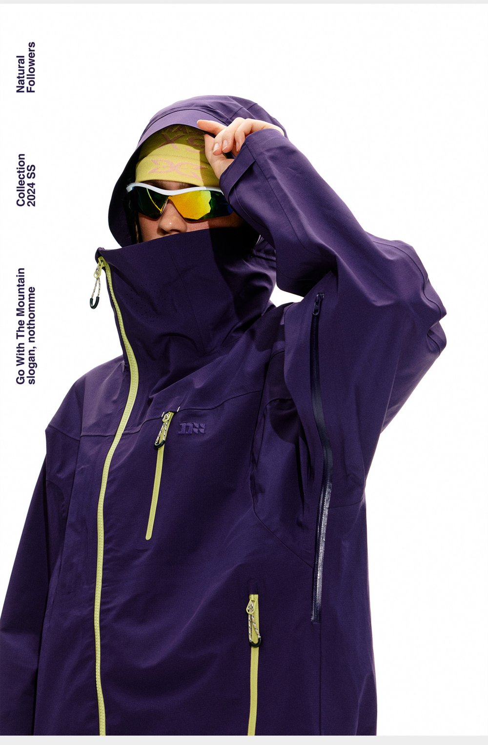 Куртка Nothomme Blue Three-Proof Hiking Jacket Ningye Purple