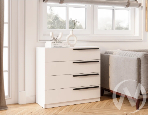 Комод КМ-02 МС Айрон (белый)
