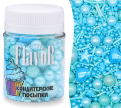 Посыпка Mr.FlavoR "Ассорти перламутровое голубое", 50 гр