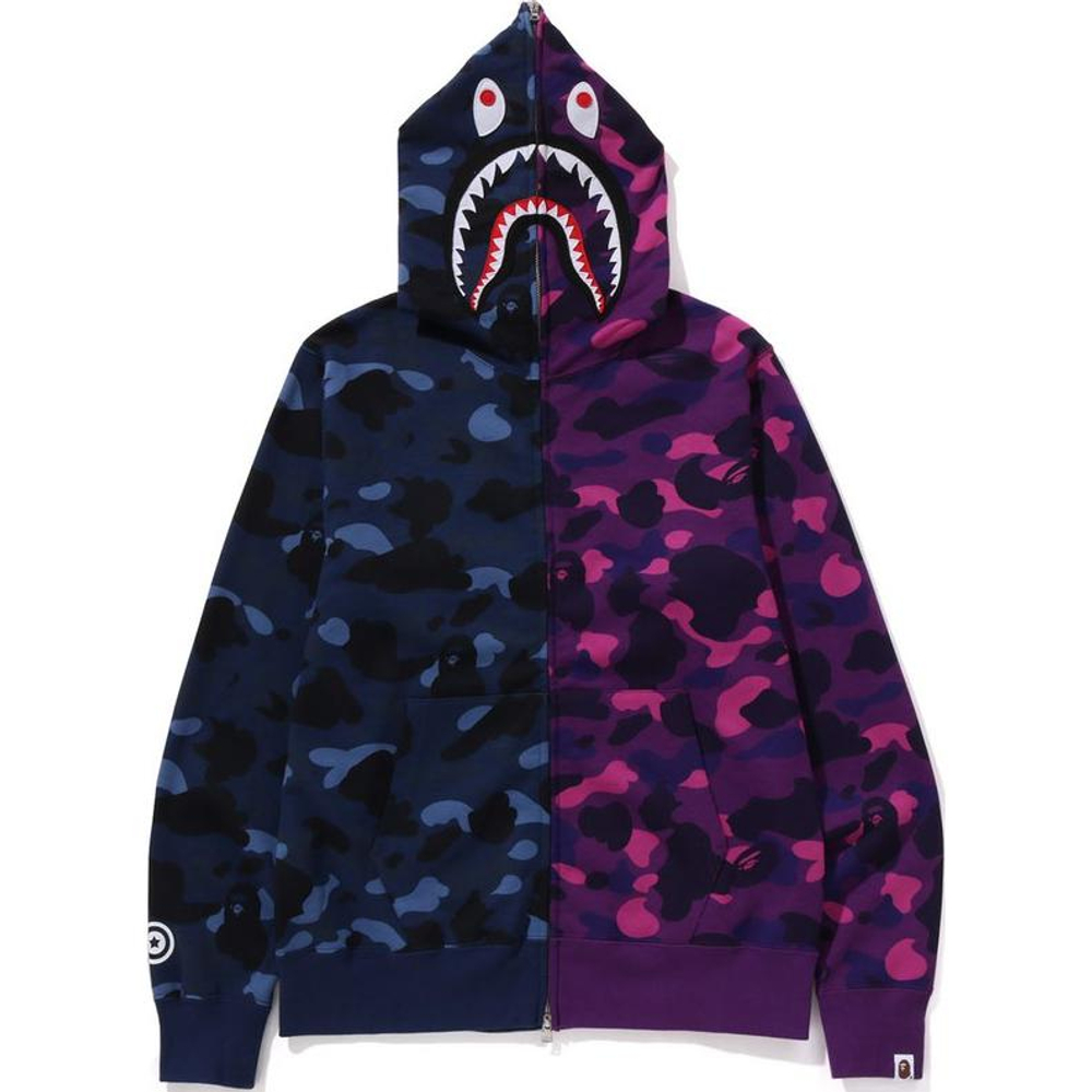 A Bathing Ape Color Camo Separate Shark Fz Худи