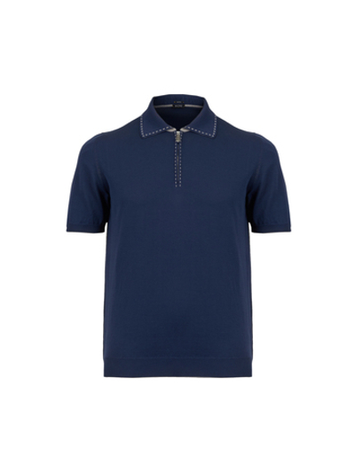 Поло с коротким рукавом на молнии Svevo