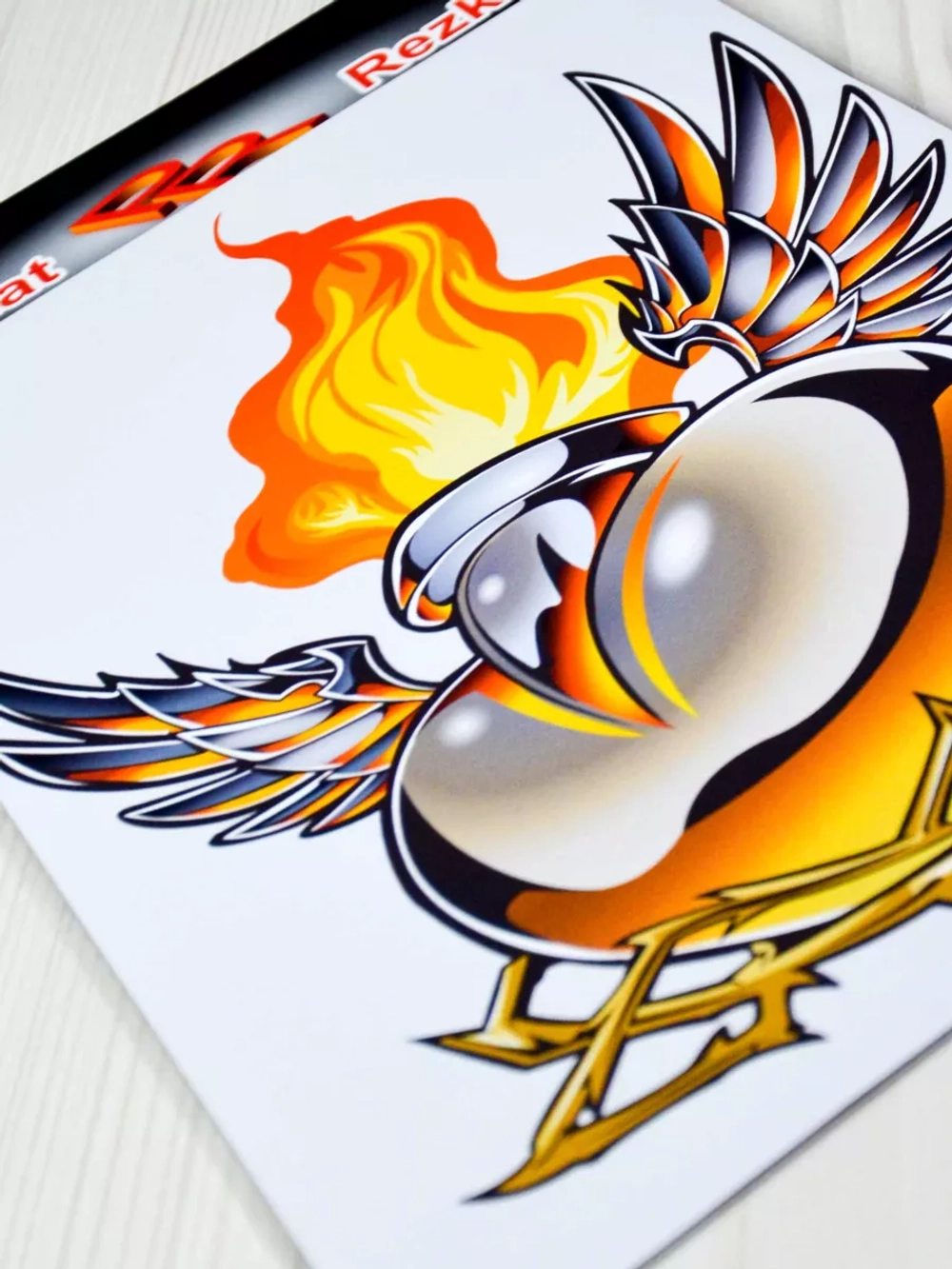 Наклейка - Сердце с крыльями