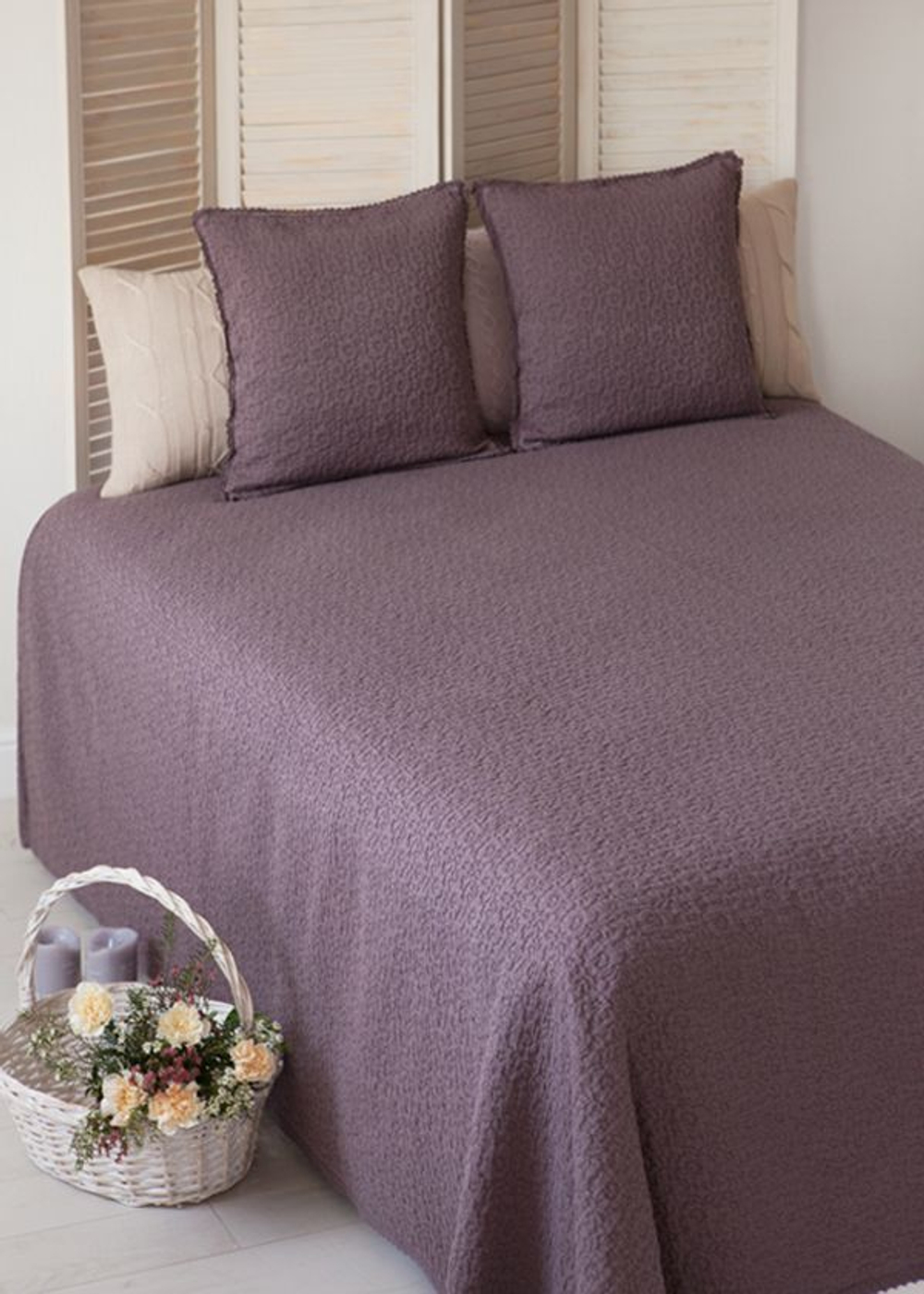 Покрывало 150x220 Luxberry Provence шоколадный мусс Португалия