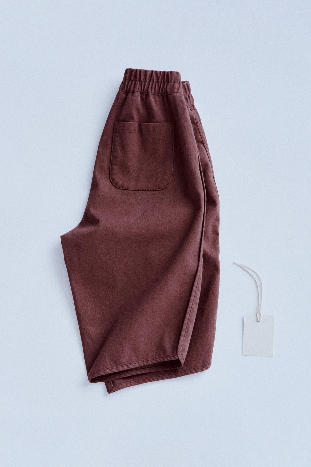 ZARA TIMELESZ БРЮКИ - BAGGY, ЦВЕТ БУРГУНДСКОГО ВИНА