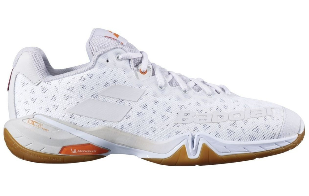 Мужские кроссовки для бадминтона/сквоша Babolat Shadow Tour - white/light grey