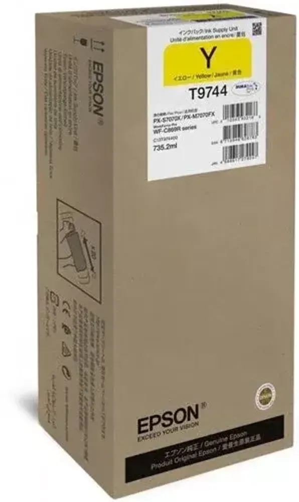 Контейнер с желтыми чернилами повышенной емкости XXL Epson C13T974400, Yellow
