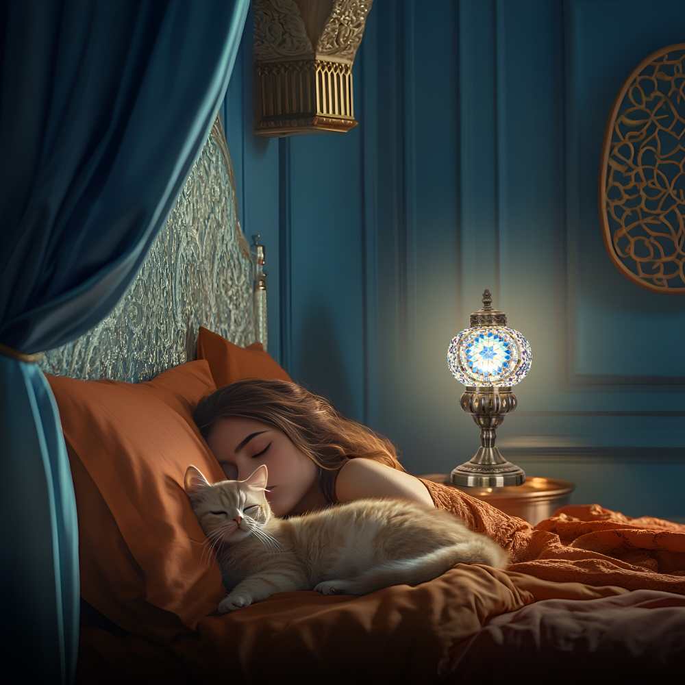 Citilux Каир CL419816 Настольная лампа Мозаика Синяя